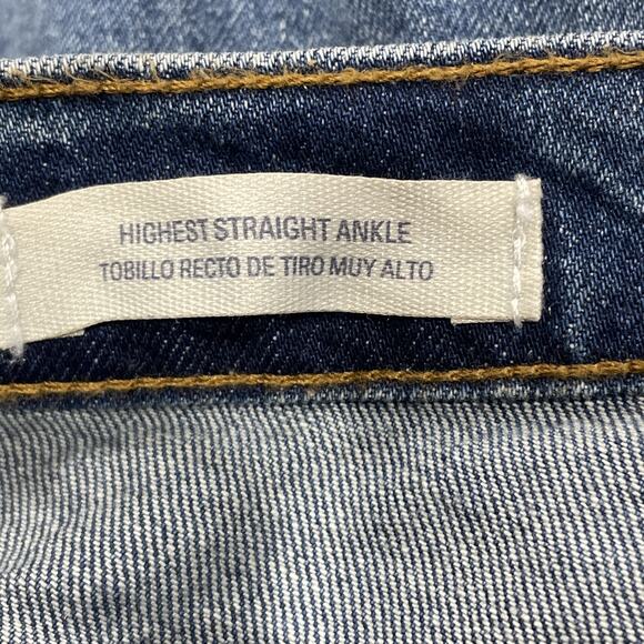 High-Rise Straight Ankle Jeans Sz 4 NWT Blue Medium Wash Universal Thread - Picture 8 of 10